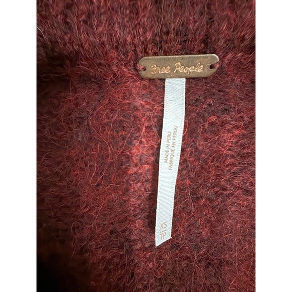 Free People Angelic Pullover Alpaca Slouchy Oversized Bohemian Sweater - Size XS - Picture 11 of 12